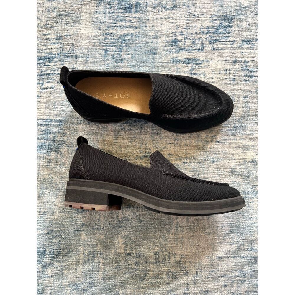 Rothy's Black Knit Loafers